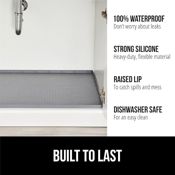 GORILLA GRIP Waterproof Silicone Under Sink Mat - Image 2