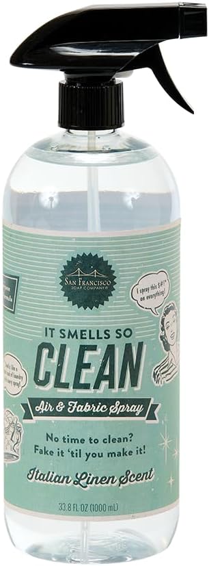 San Francisco Soap Company Smells So Clean Linen Spray | Italian Linen | 33.8 by SanFranciscoSoapCompany