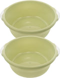 2 Pack Plastic Wash Basin for Foot & Face | Stackable Tub Bucket for Kitchen by ULTECHNOVO