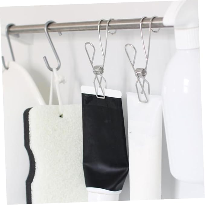 Cabilock 12pcs Stainless Steel Hangers Clips - Image 7
