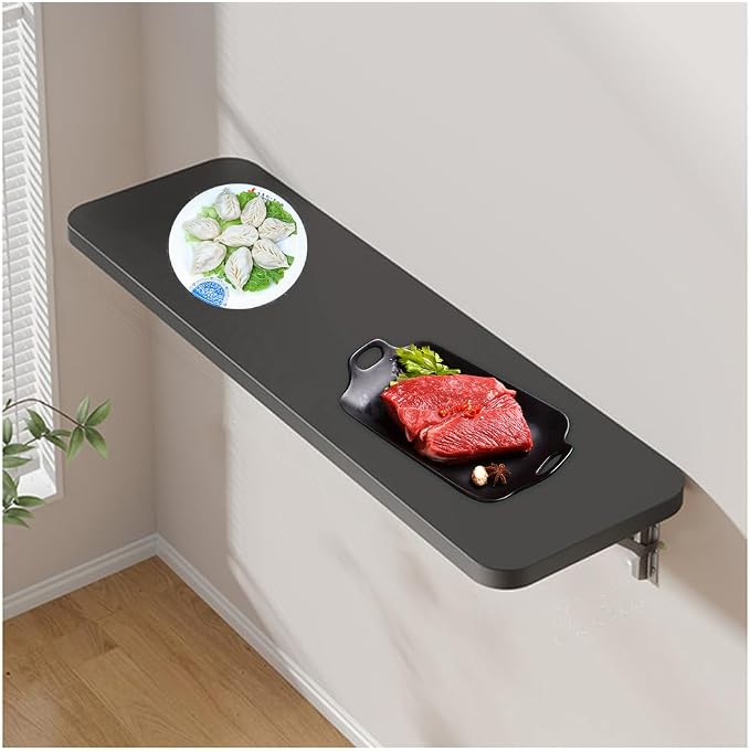 Wall Mounted Folding Table, Fold Down Wall Mounted Workbench Laundry Folding by Unknown
