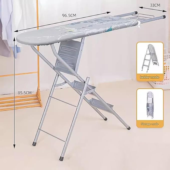 Household Essentials Wide Mega Ironing Board, Small Ironing Board Steel Top - Image 2