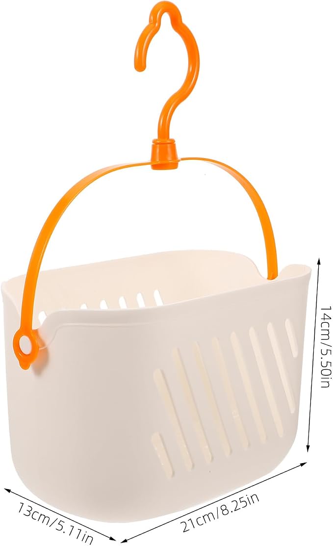 Angoily Small Shower Caddy, Plastic Hanging Basket - Image 3