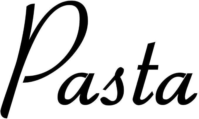 Pasta 3.5w x 2h Label | Kitchen Pantry Organization | Die Cut Vinyl Decal | by MinglewoodTrading