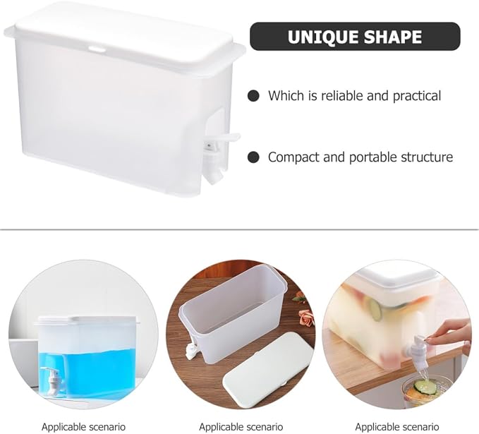 Capacity Laundry Detergent Dispenser White Leak Pump Bottle - Image 3