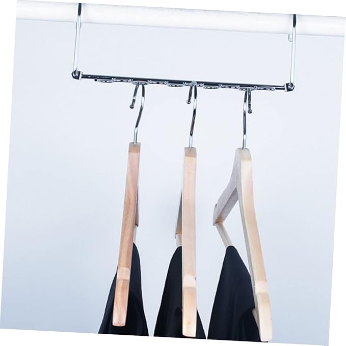 Healifty 2sets Multi Hole Clothes Drying Rack Storage Hangers Folding Clothes - Image 8
