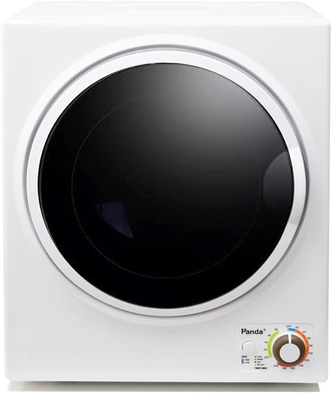 Panda Portable Clothes Dryer – 1.5 cu.ft Compact Electric Dryer, Stainless - Image 2