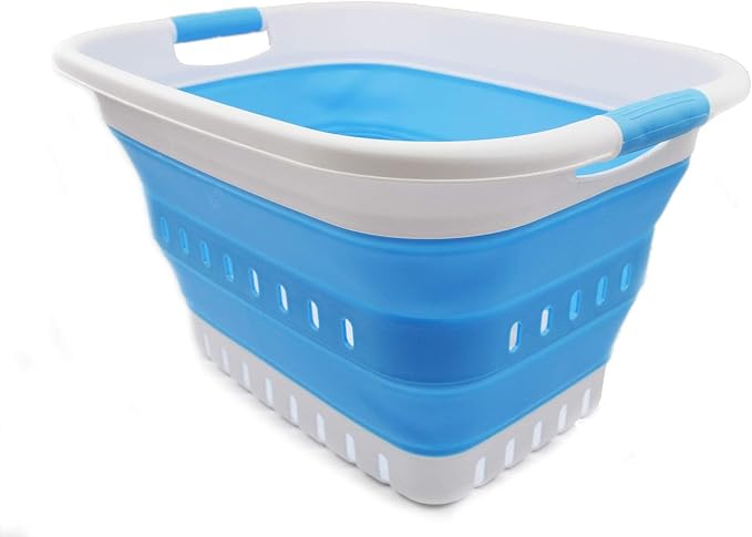 SAMMART 37L Collapsible Plastic Laundry Basket - Image 3
