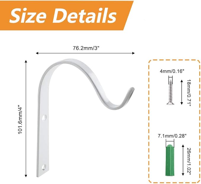 MOROBOR Iron Wall Hook, Plants Indoor Outdoor - Image 2