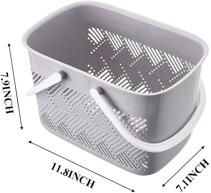 Shower Caddy Portable, College Dorm Organizer Plastic Bathroom Storage - Image 2