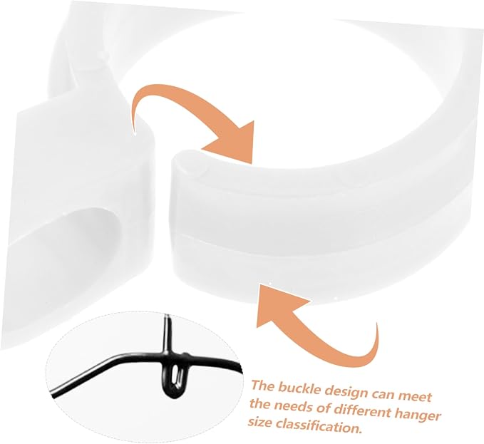 Healifty 100pcs Windproof Clothes Rod Hooks Secure Fixing Buckle - Image 2