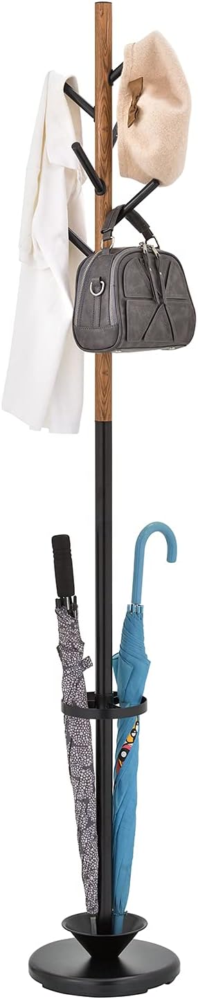 MyGift Freestanding Metal Entryway Coat Rack and Umbrella Stand by MyGiftHome