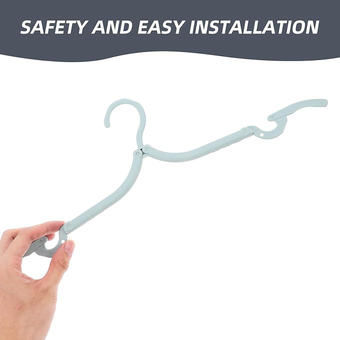 GLEAVI 9pcs Travel Folding Hangers Non-Slip Foldable Clothes Hanger Set - Image 9