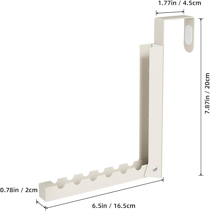 BAKON Over The Door Hanger Folding Clothes Drying Rack, Folding Hanging Coat - Image 4
