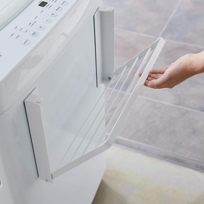 Yamazaki 5096 Washing Machine Side Magnet, Folding Shelf, Approx. 16.1 x 10.6 x - Image 5