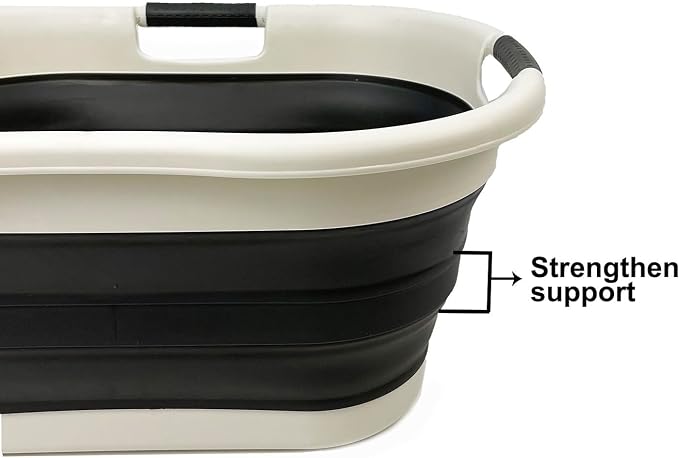 SAMMART 40L Collapsible Plastic Laundry Basket - Image 4