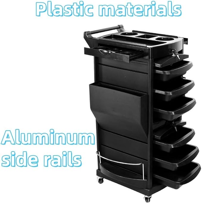 Utility Trolley Carts, Professional Locking Trolley, Salon Cart - Image 3