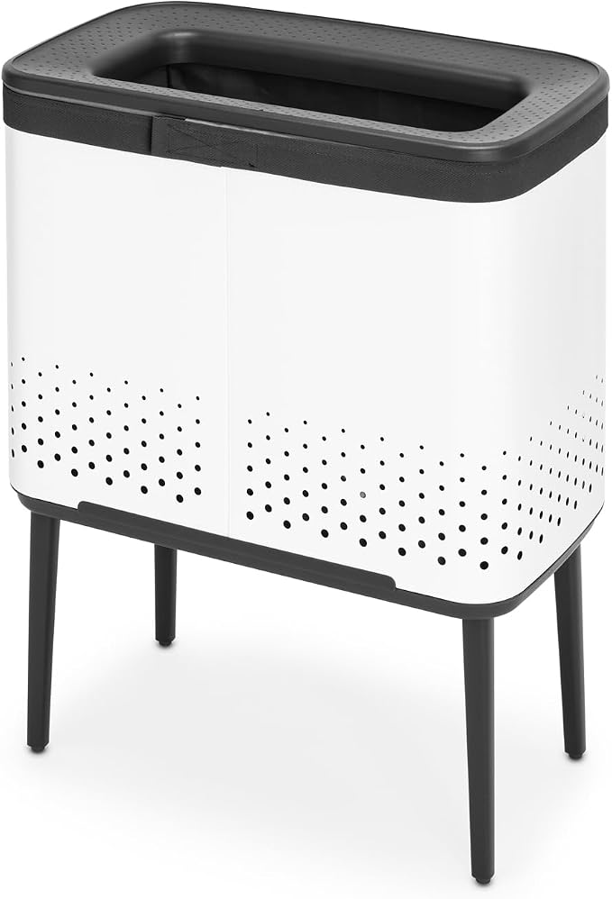 Brabantia Bo Laundry Hamper Removable Laundry Bag 16 Gal, Ventilated Stylish - Image 3