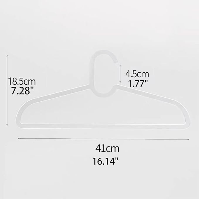 Clothes Hangers 30 Pack, Non-slip Short Neck Hanger - Image 5