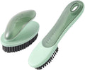 2pcs Shoe Brush and Laundry Scrub Brush Set Green Clothes Scrubber by Holibanna
