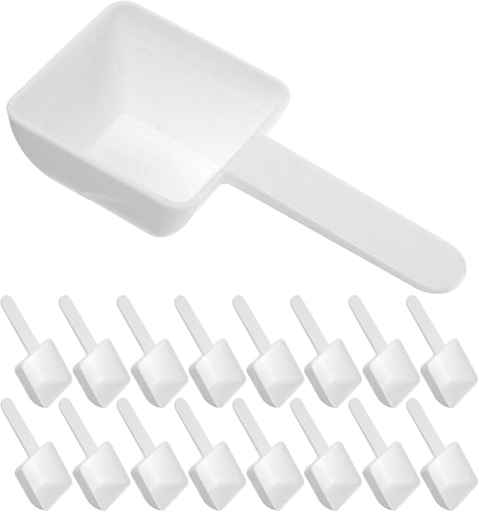 20pcs Reusable Plastic Laundry Powder Scoops 15g Small Measuring Spoons by NAMOARLY