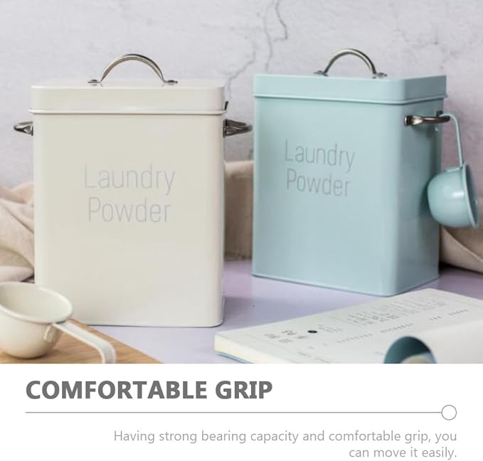 Moisture-proof and Resistant Green Metal Storage Holder and Laundry Powder - Image 9