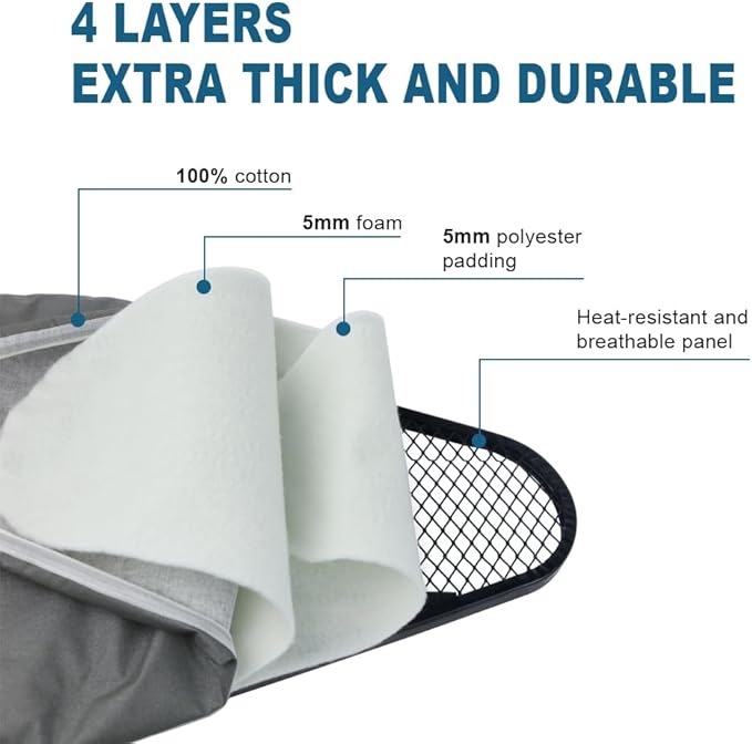 Ironing Board Full Size, Heat Resistant Cover Iron Board - Image 5