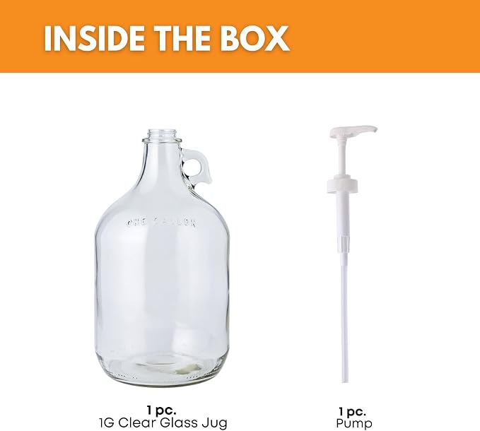 Fastrack 1 Gallon Glass Jug Laundry Detergent Dispenser | Airtight Screw-Top - Image 2