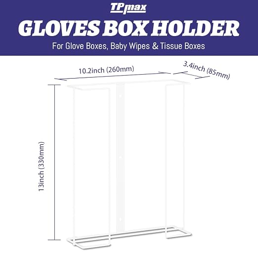 L Size Gloves Box Holder Glovesbox Wire Rack Dispenser - Image 2