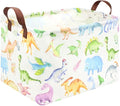 Rectangle Dinosaur Basket, Kids Toy Storage Bin, Storage Bins Organizer by FXOCSHE