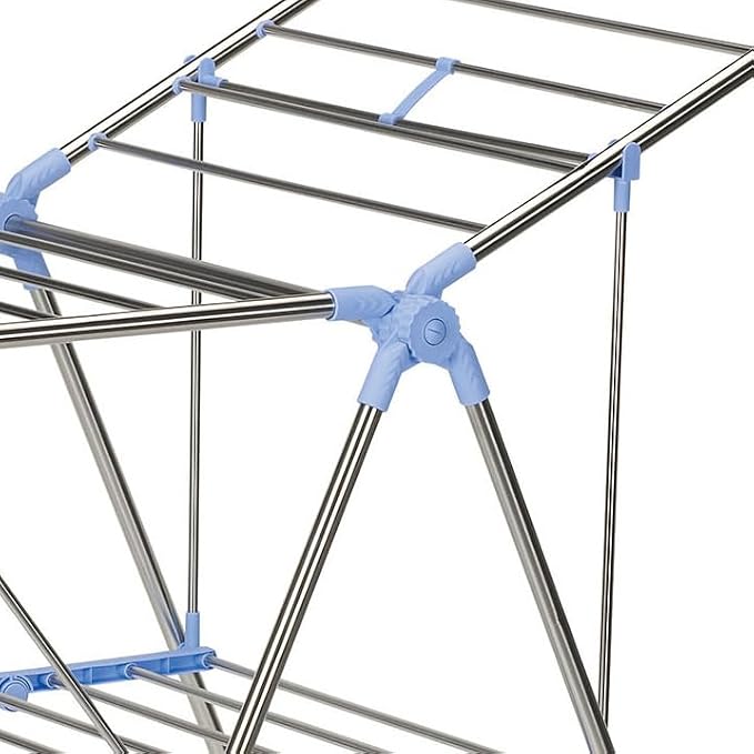 Household Essentials Collapsible Adjustable Gullwing Metal Clothes Drying Rack - Image 3