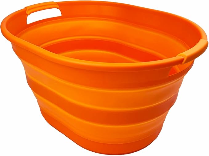 SAMMART 23L Collapsible Plastic Laundry Basket by SAMMART