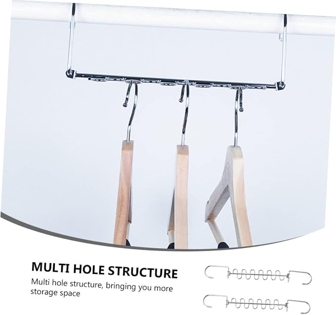 2pcs Multi Hole Clothes Rack Versatile Storage Hanger - Image 7