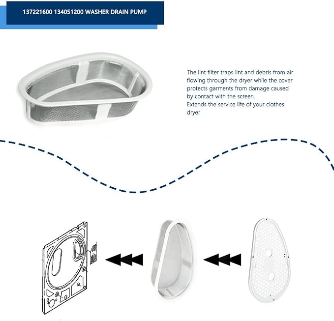 W10828351 Dryer Lint Trap Replacement - Image 5