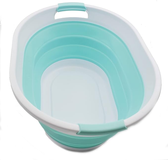 SAMMART 32L Collapsible Plastic Laundry Basket by SAMMART