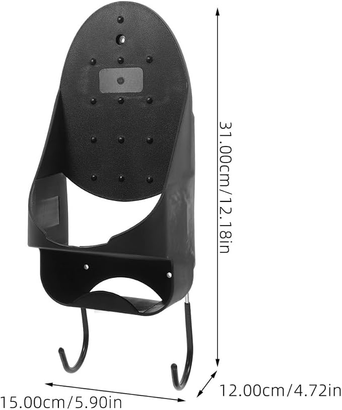 HOMSFOU Bathroom Ironing Board Mount Iron Hanger Electric Iron Holder - Image 2