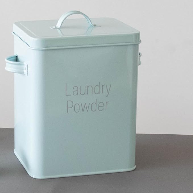 Moisture-proof and Resistant Green Metal Storage Holder and Laundry Powder - Image 5
