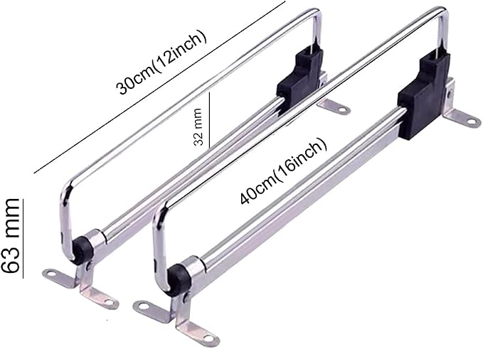Retractable Closet Pull Out Rod Closet Valet Rod Extending Rail Pull Out Hanger - Image 5