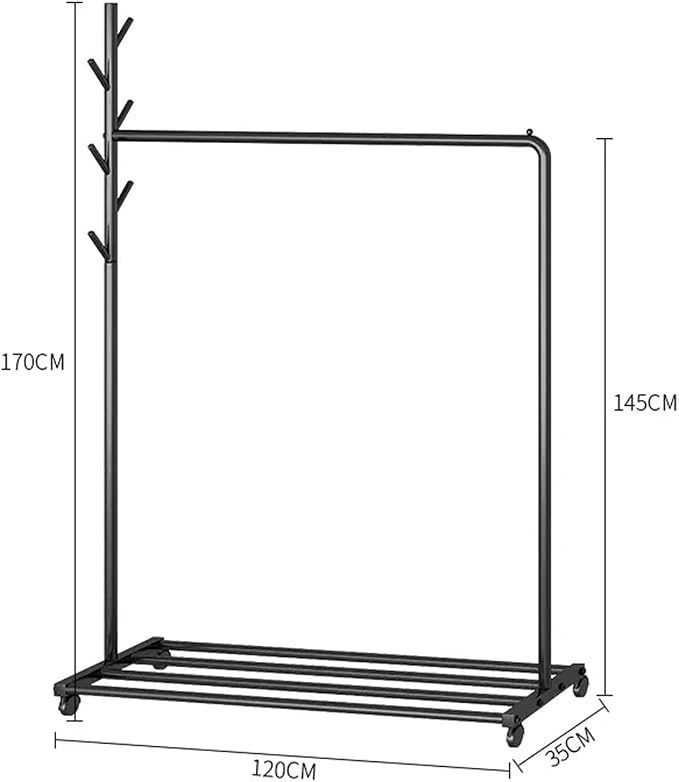 Coat Shelf Home Floor-Standing Coat Rack Indoor Simple Simple Coat Rack Home - Image 2