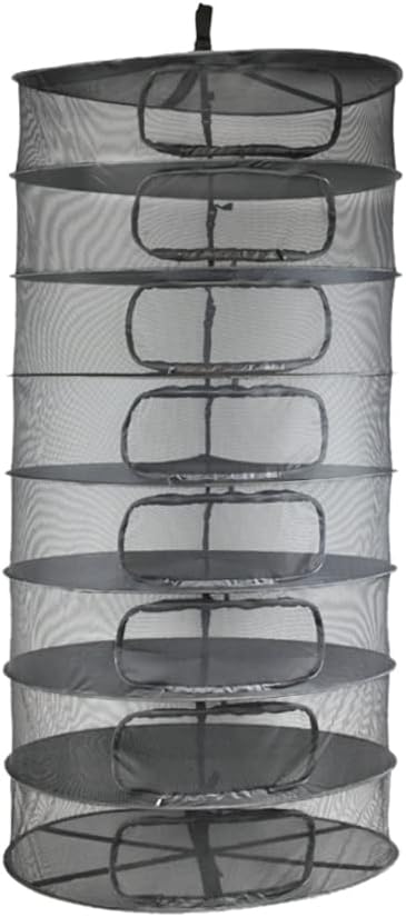 HORTIPOTS Herb Dry Rack Zipper Opening 3ft Adjustable Center Support Straps NO by IndoorGardenGear