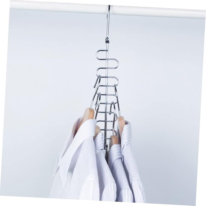 Cabilock 2pcs Multi Hole Clothes Drying Rack Clothes Hangers - Image 3