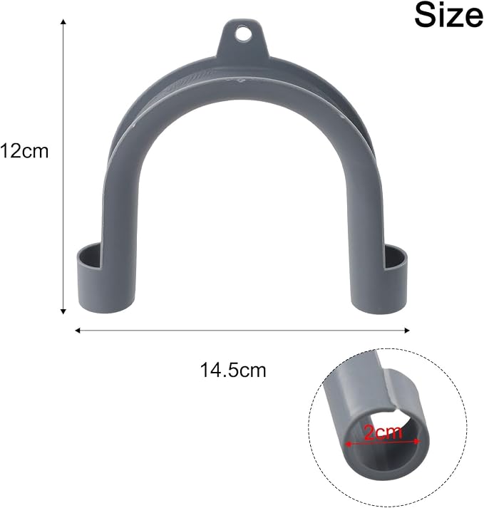 5-Pack U-Shape Drain Hose Hooks - Image 4