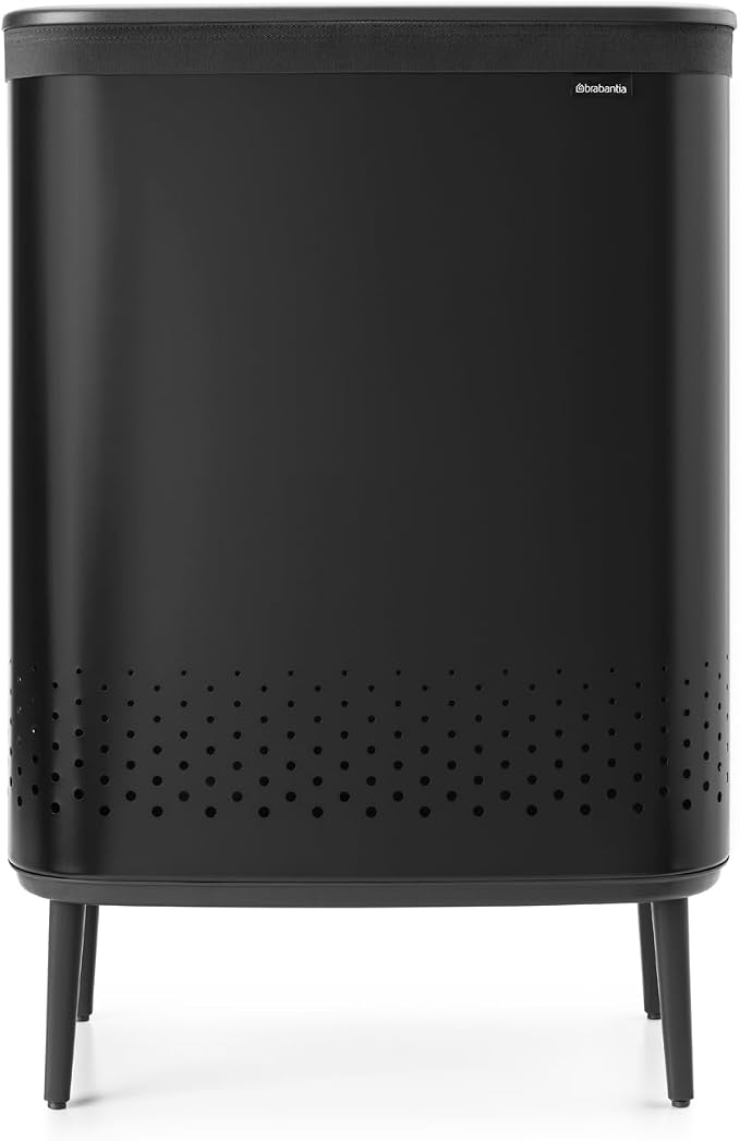 Brabantia Bo Laundry Hamper Hi 2 Compartment Removable Laundry Bag 2 x 12 Gal by BrabantiaUSA