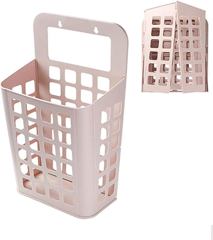 Hanging Handle Laundry Basket Wall Mount Clothes Hamper Laundry Organizer Cart - Image 9