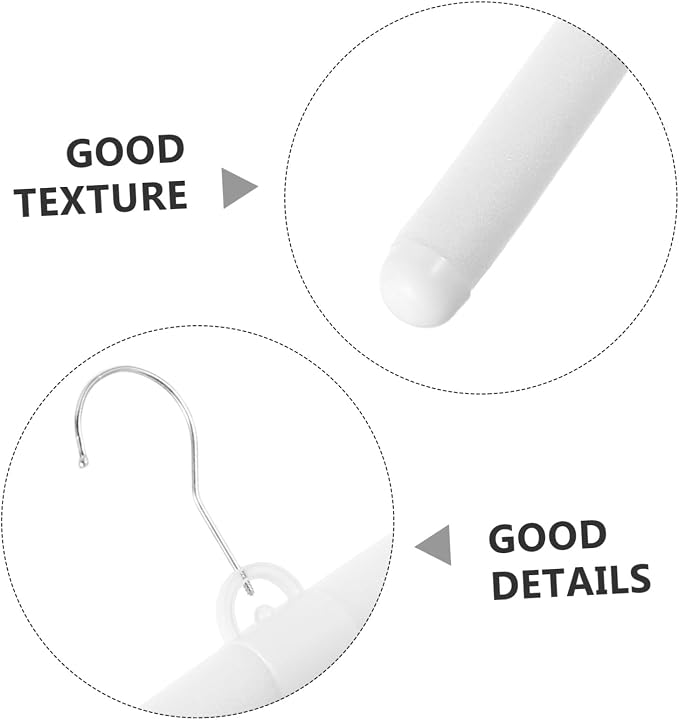 12pcs Foam Padded Hangers Non-Slip - Image 3