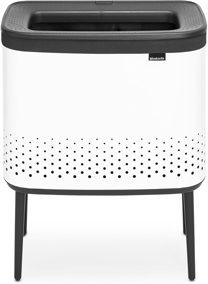 Brabantia Bo Laundry Hamper Removable Laundry Bag 16 Gal, Ventilated Stylish - Image 2