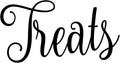 Treats 4w x 2h Label | Kitchen Pantry Organization | Die Cut Vinyl Decal | by MinglewoodTrading