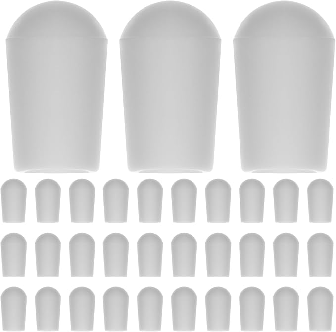 STOBAZA Clothes Hanger Rubber Covers 100 Pack PVC End Caps Protective Wire Hook by EaseLiving