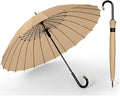 Golf Umbrella with J Handle Windproof Classic Stick Wedding Cane Umbrella by Unknown