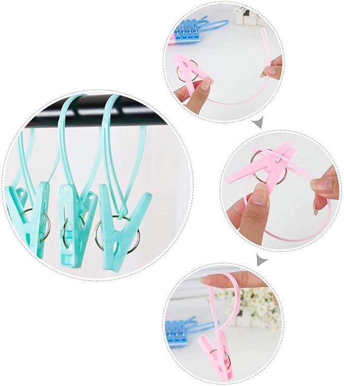 20 PCS Travel Hangers with 12 Pcs Clips - Image 4
